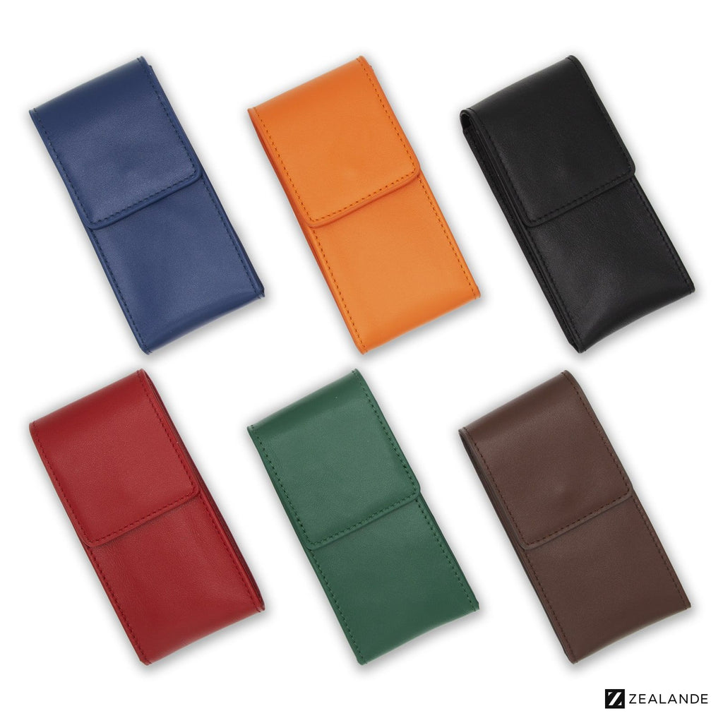 Black Leather Watch Pouch