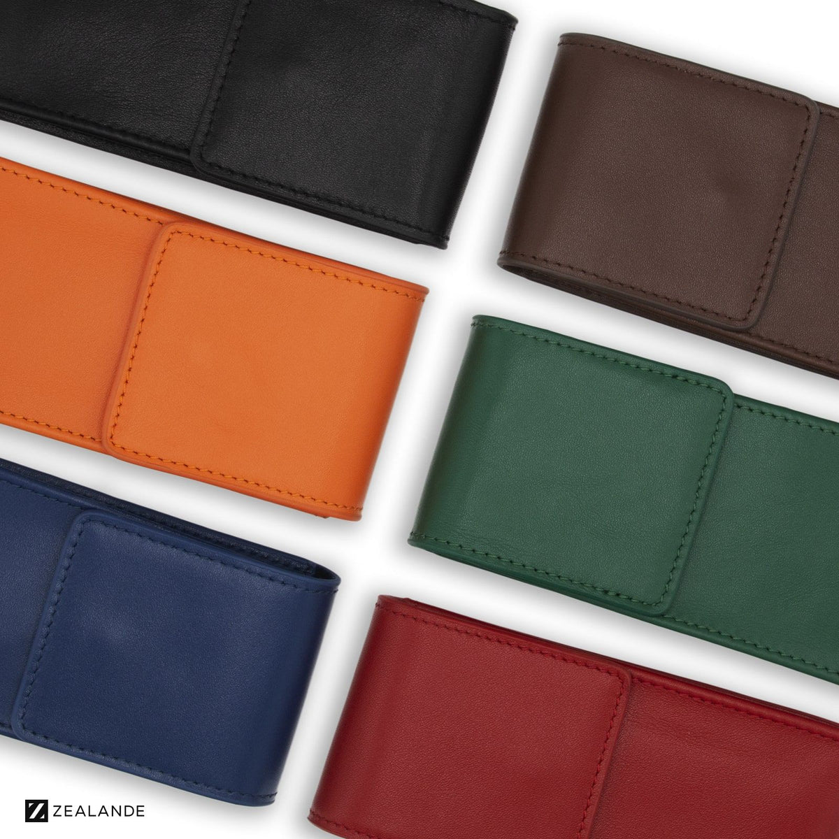 Black Leather Watch Pouch