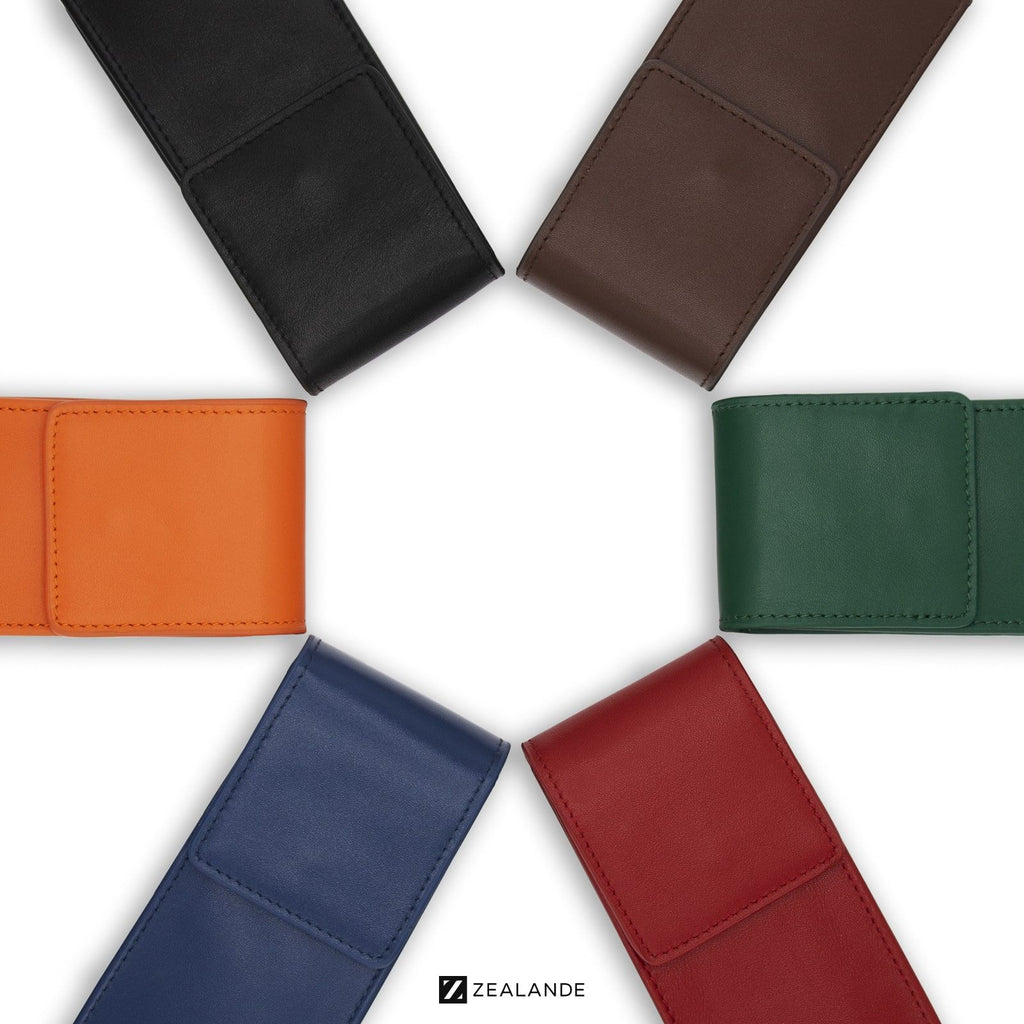 Black Leather Watch Pouch