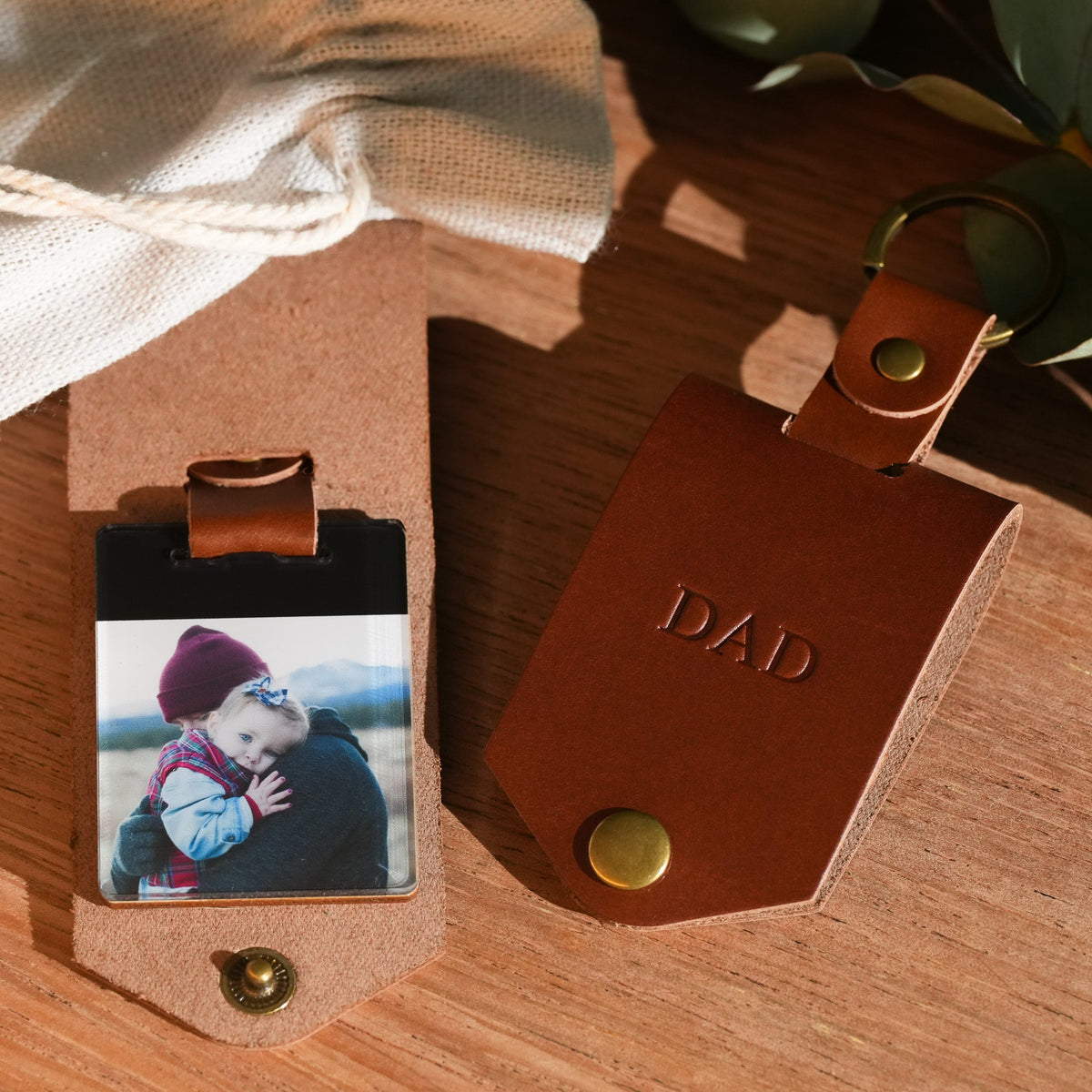 Monogram Photo Keytag