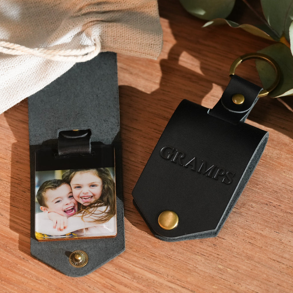 Monogram Photo Keytag