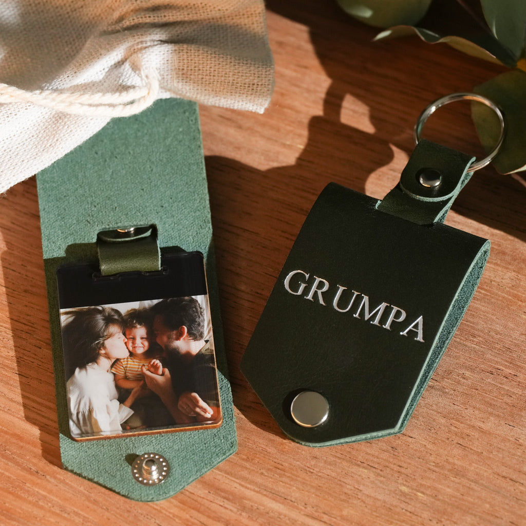 Monogram Photo Keytag