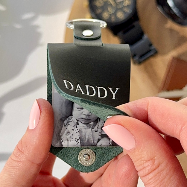 Monogram Photo Keytag