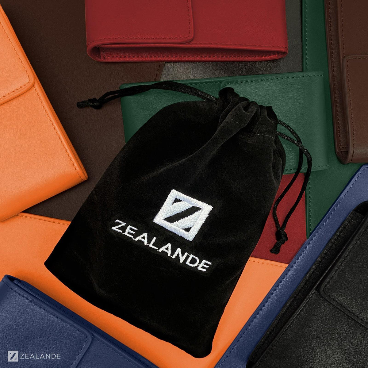 Black Leather Watch Pouch