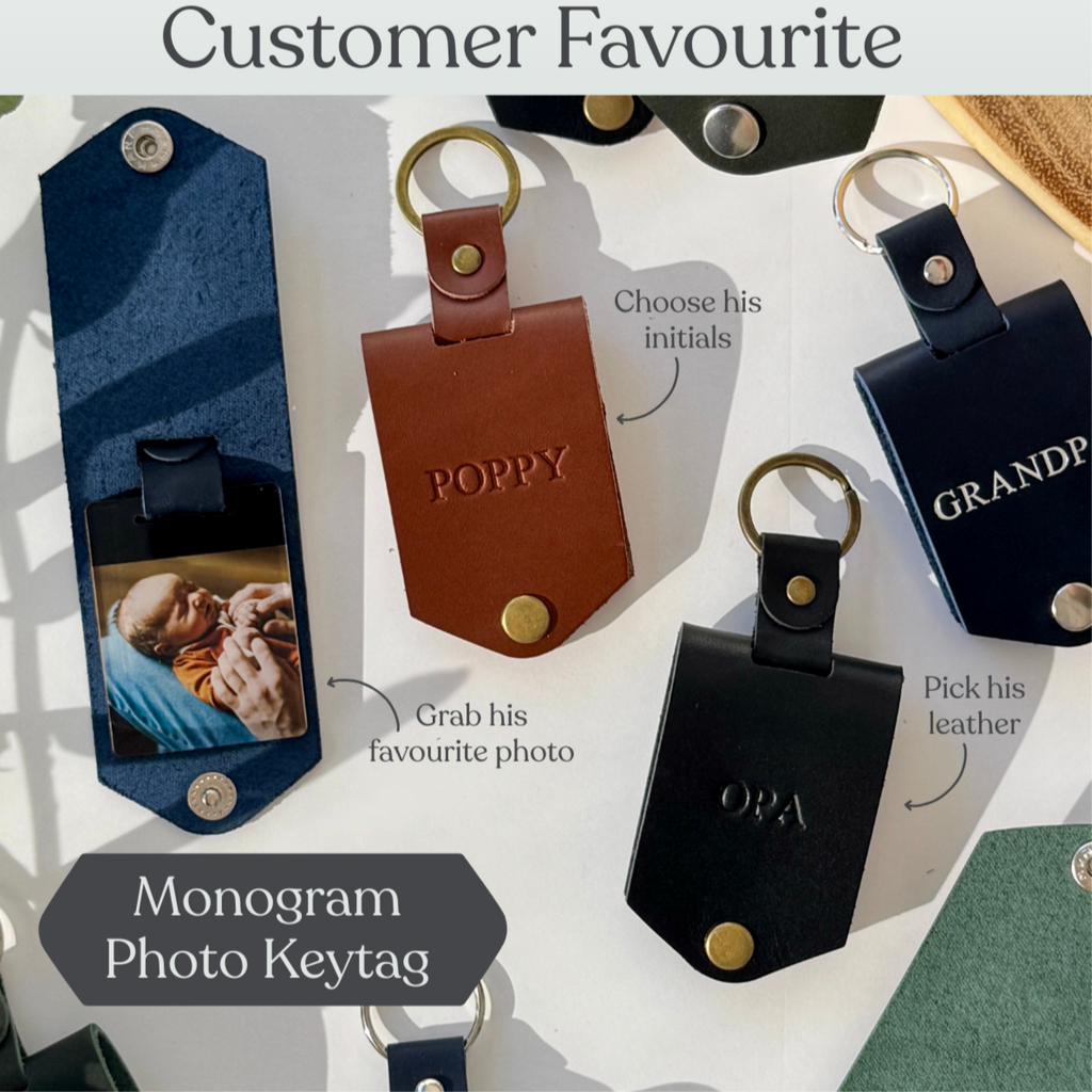 Monogram Photo Keytag
